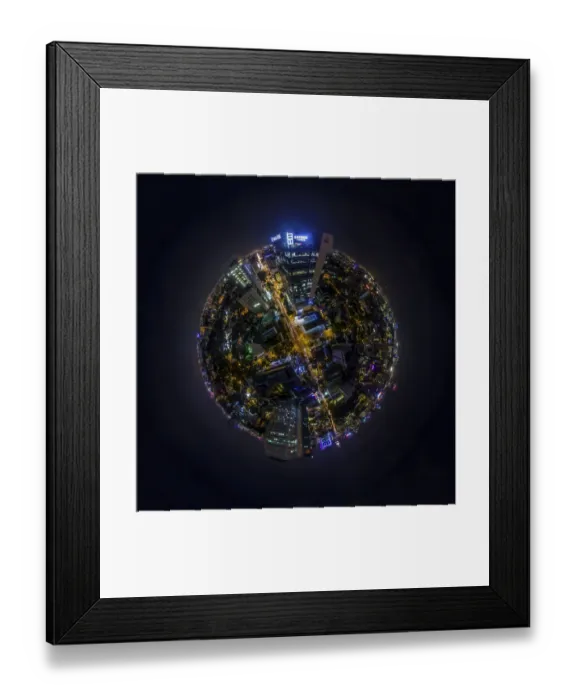 Framed Print : 360A Night View of Ho Chi Minh City, Vietnam Framed Print : 360A Night View of Ho Chi Minh City, Vietnam