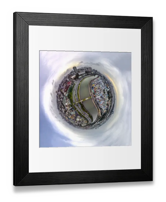 Framed Print : 360A Aerial View of Chinatown, Saigon, Vietnam Framed Print : 360A Aerial View of Chinatown, Saigon, Vietnam