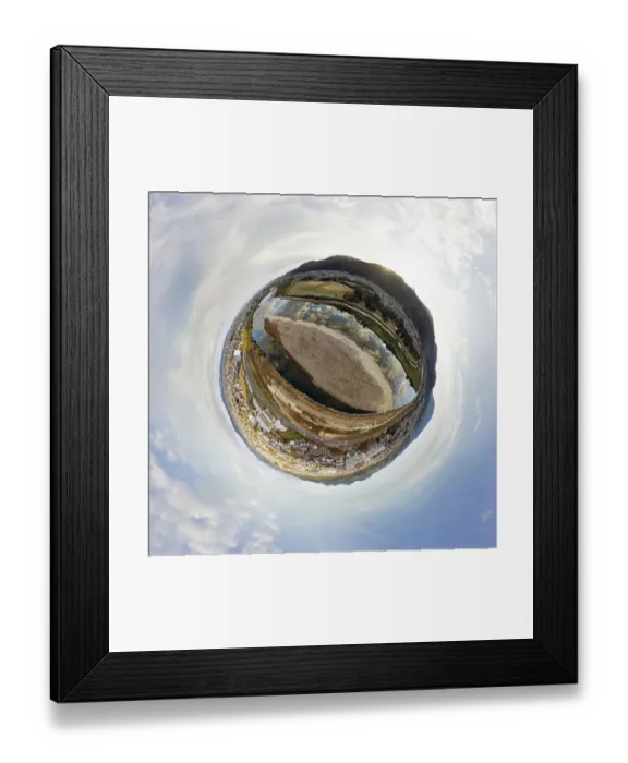 Framed Print : 360 Little Planet above Arashiyamahigashi Park, Kyoto Framed Print : 360 Little Planet above Arashiyamahigashi Park, Kyoto