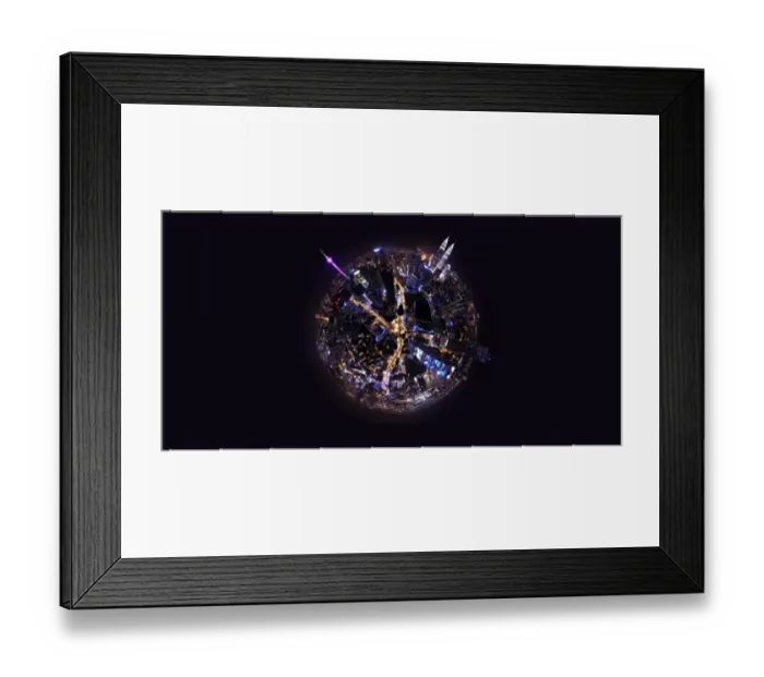 Framed Print : 360 Night View above Kuala Lumpur, Malaysia Framed Print : 360 Night View above Kuala Lumpur, Malaysia