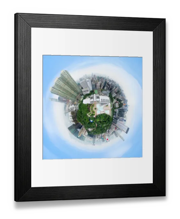 Framed Print : 360A View of Kowloon Park, Hong Kong Framed Print : 360A View of Kowloon Park, Hong Kong