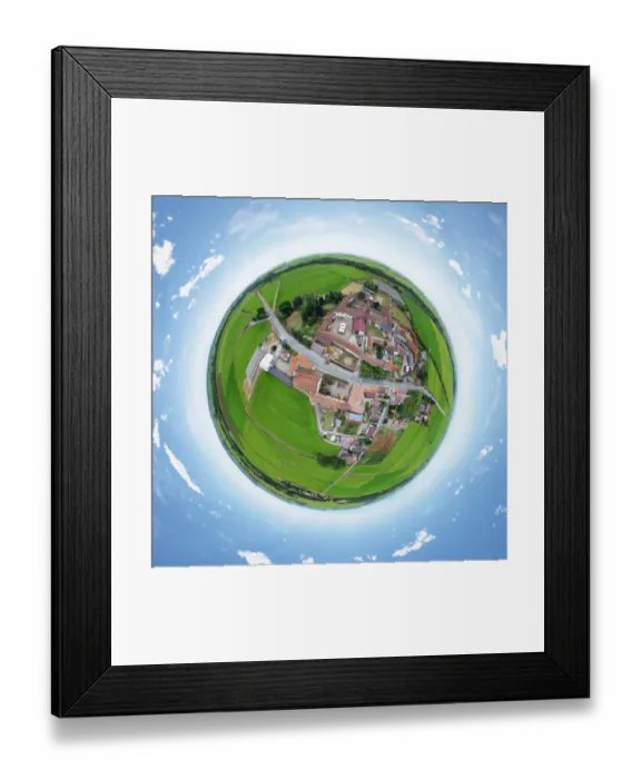 Framed Print : Vercelli, Italy in 360A Aerial Panorama Framed Print : Vercelli, Italy in 360A Aerial Panorama