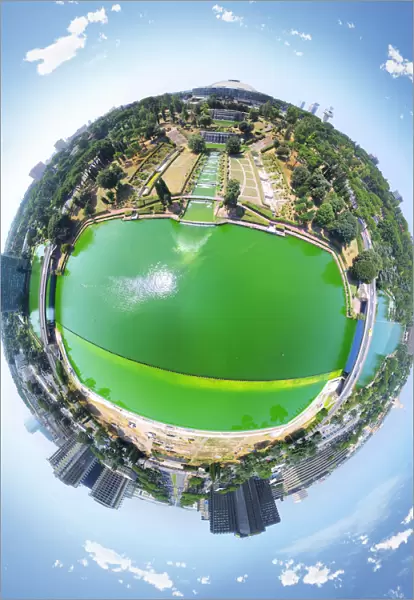 360A Little Planet of Lago dell EUR, Italy