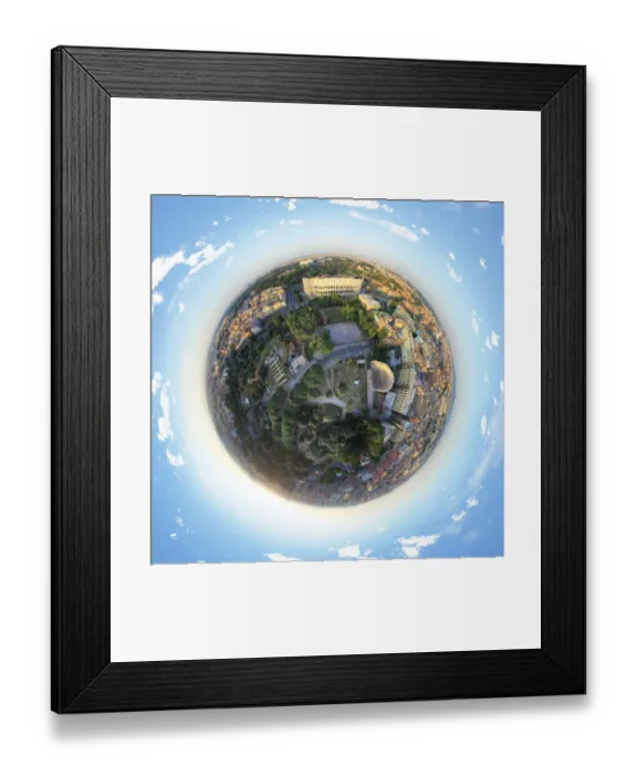 Framed Print : Above The Colosseum in Rome, Italy Framed Print : Above The Colosseum in Rome, Italy