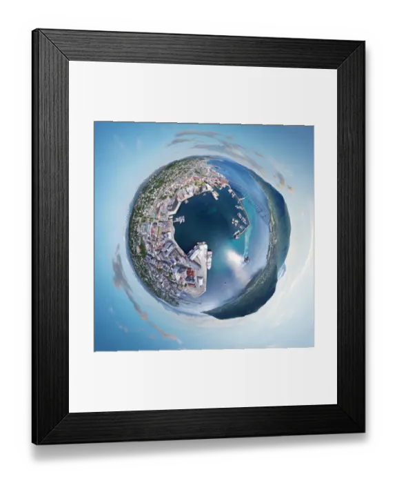 Framed Print : 360A Panorama of Tromso, Norway Framed Print : 360A Panorama of Tromso, Norway