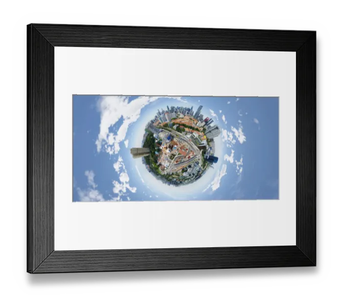 Framed Print : Outram Park in Singapore Seen from above Framed Print : Outram Park in Singapore Seen from above