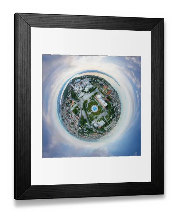 Framed Print : 360A Aerial Panorama of Istanbul, Turkey Framed Print : 360A Aerial Panorama of Istanbul, Turkey