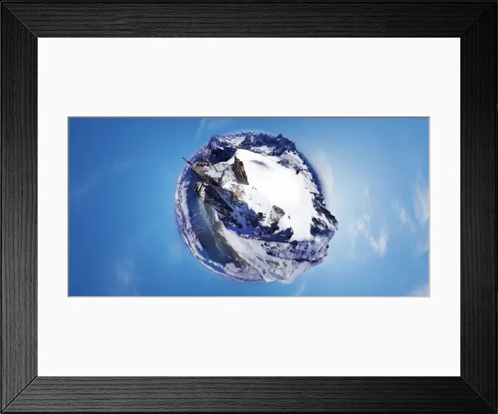 Framed Print : 360A aerial view of Chamonix, France Framed Print : 360A aerial view of Chamonix, France