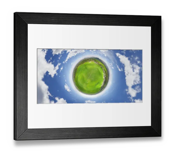 Framed Print : Paddy Fields seen in 360A Framed Print : Paddy Fields seen in 360A