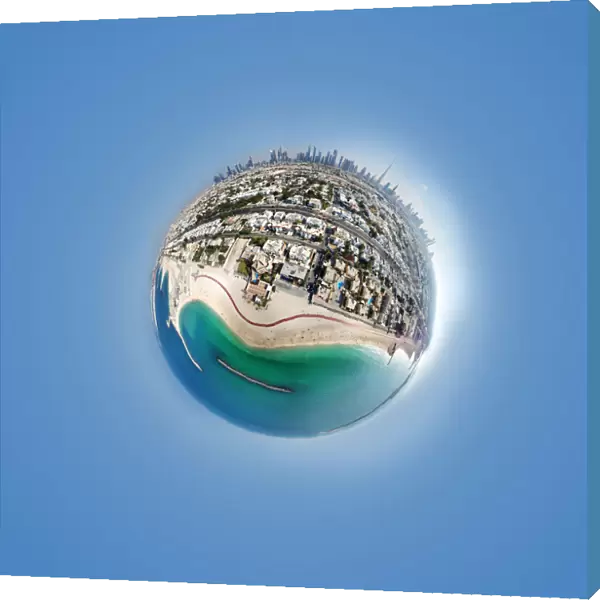 360A Aerial Little Planet of Jumeirah Beach, Dubai