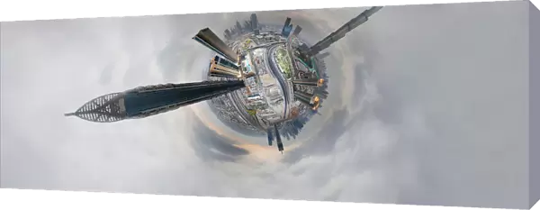 360A Aerial Panorama in Dubai