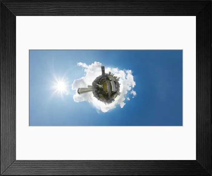 Framed Print : Singapore seen from the sky