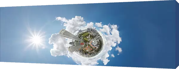 Aerial Panorama of Singapore