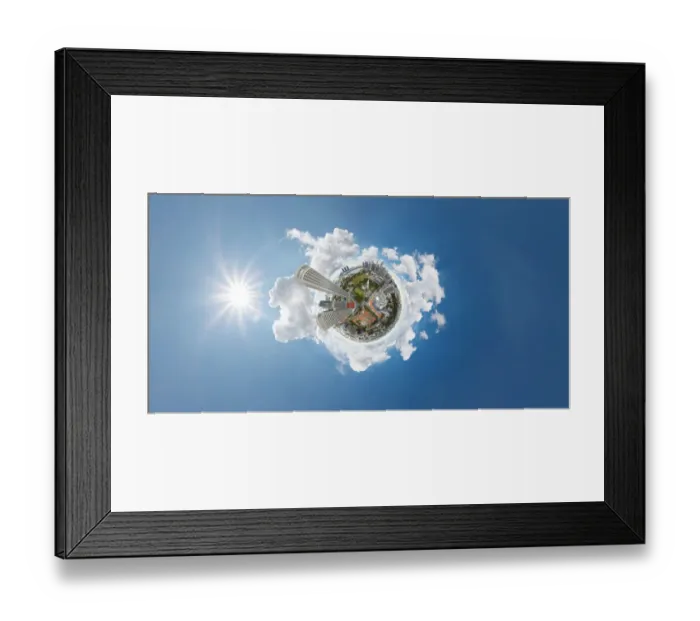 Framed Print : Aerial Panorama of Singapore Framed Print : Aerial Panorama of Singapore