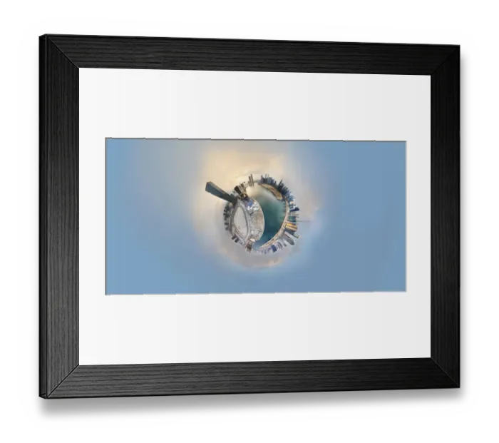 Framed Print : 360A Little Planet of Dubai Business Bay