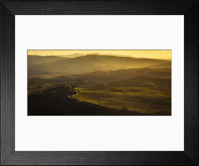Framed Print : Tuscan Sunset Framed Print : Tuscan Sunset