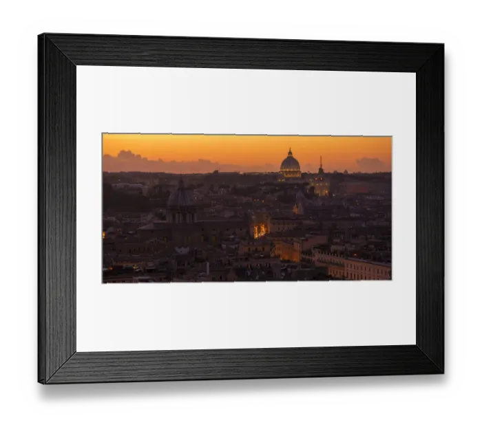Framed Print : Rome Sunset Framed Print : Rome Sunset