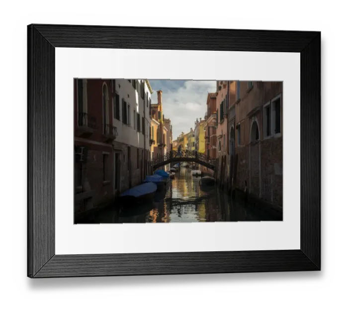 Framed Print : Quiet Venice Canal