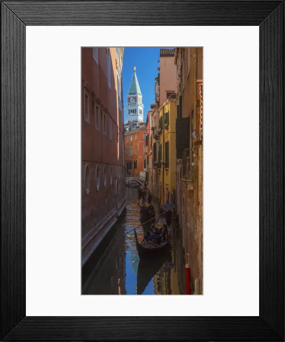 Framed Print : Gondolas in Venice Framed Print : Gondolas in Venice