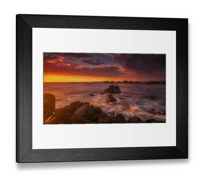 Framed Print : Monterey Peninsula Sunset Framed Print : Monterey Peninsula Sunset