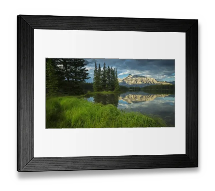 Framed Print : Two Jack Lake Framed Print : Two Jack Lake