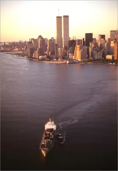 Manhattan with New york Harbor