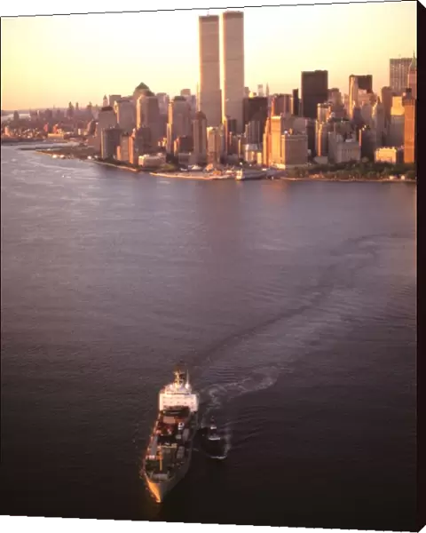 Manhattan with New york Harbor