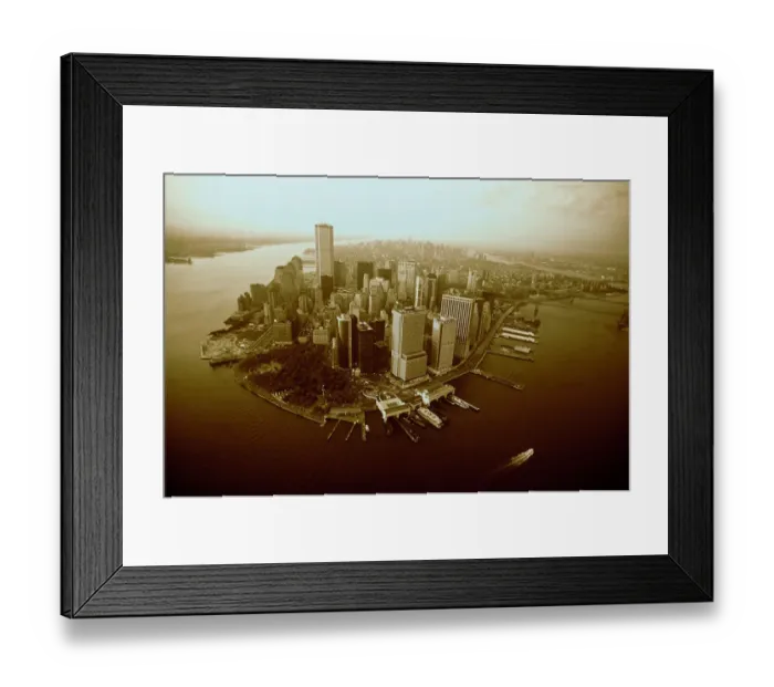 Framed Print : Aerial View of New York City Framed Print : Aerial View of New York City