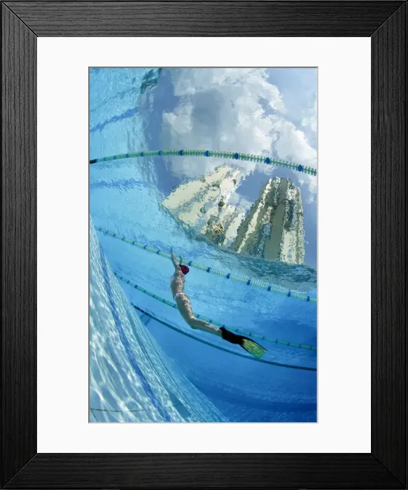 Framed Print : Diving to city Framed Print : Diving to city
