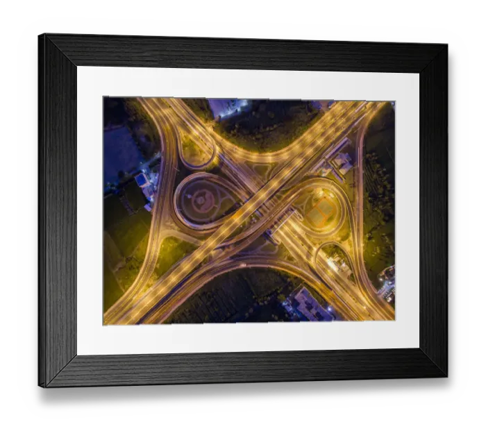 Framed Print : Above Infinity Road Framed Print : Above Infinity Road