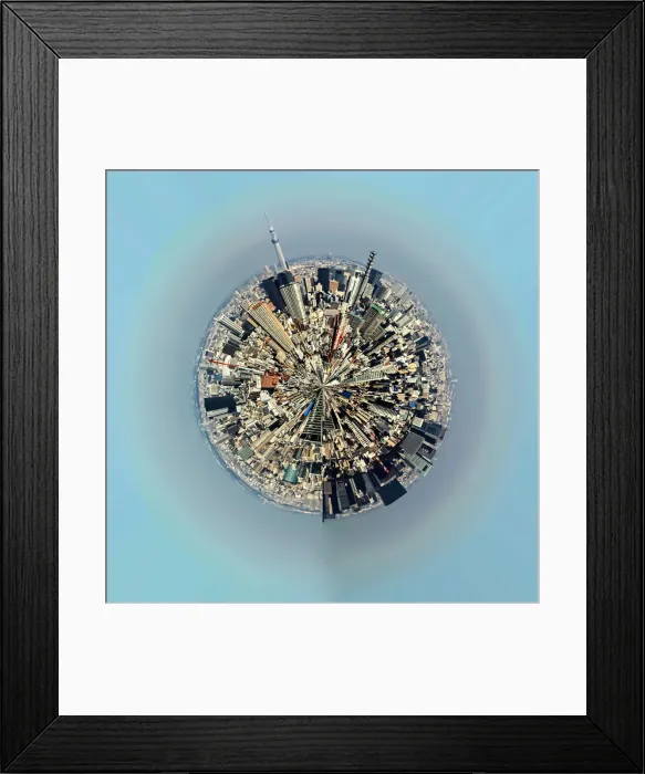 Framed Print : Aerial view of urban landscape of Tokyo Framed Print : Aerial view of urban landscape of Tokyo
