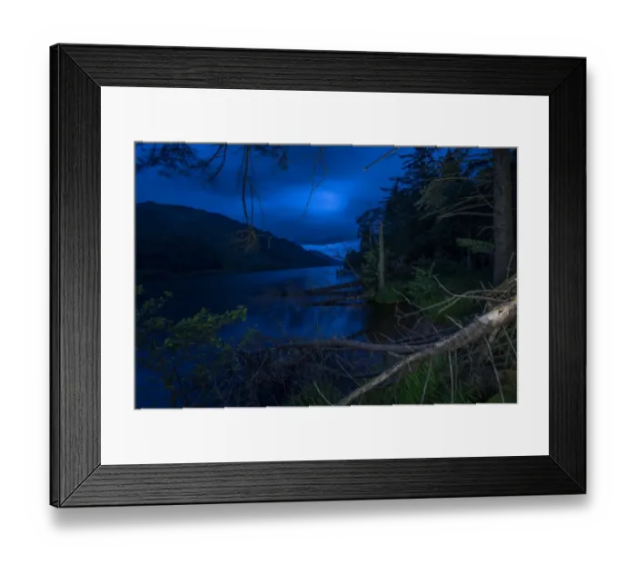 Framed Print : Loch Eck At Inverchapel At Night Framed Print : Loch Eck At Inverchapel At Night