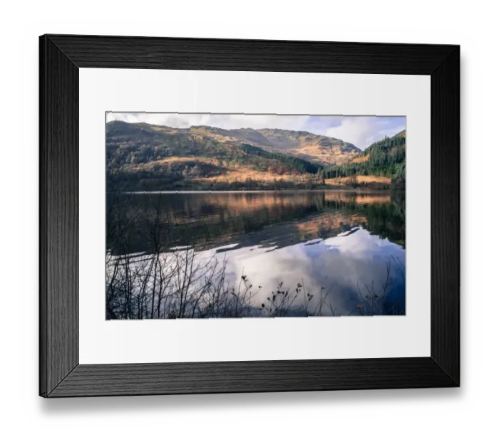 Framed Print : Tranquil Loch Eck in sunshine, Benmore, Cowal Framed Print : Tranquil Loch Eck in sunshine, Benmore, Cowal