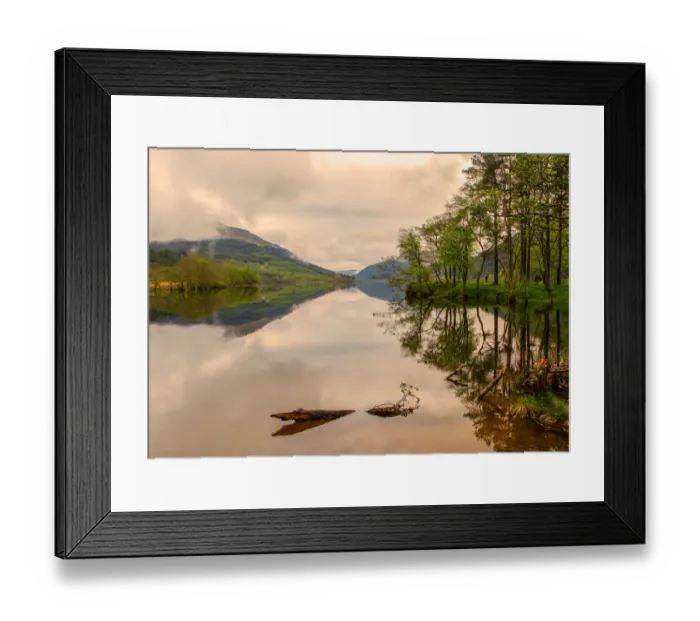 Framed Print : Dramatic Reflections and sky, Argyll, Scotland Framed Print : Dramatic Reflections and sky, Argyll, Scotland