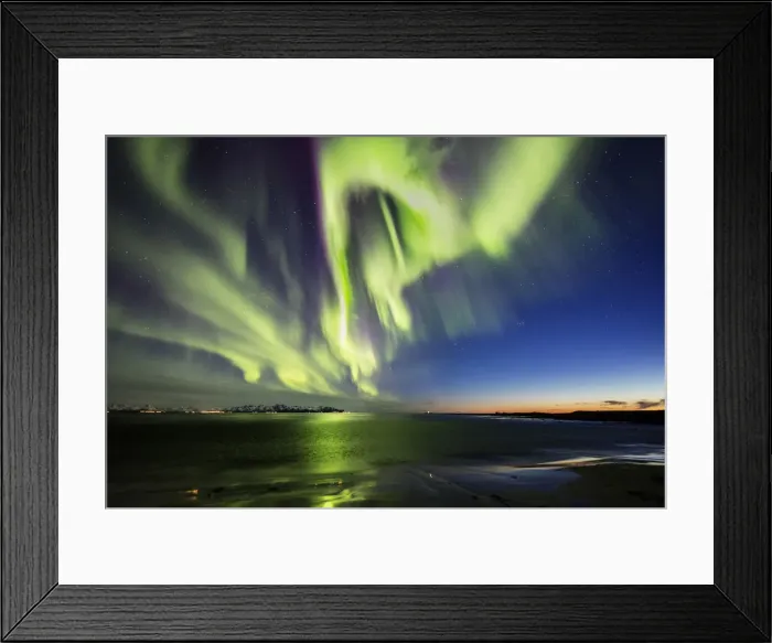 Framed Print : After sunset Auroras Framed Print : After sunset Auroras