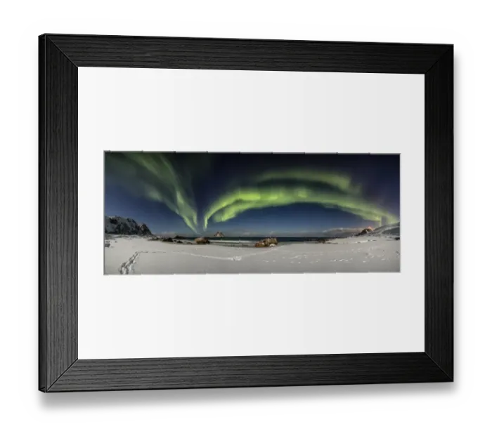 Framed Print : At Bleik beach