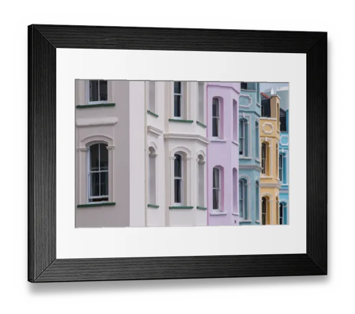Framed Print : Painted houses Framed Print : Painted houses