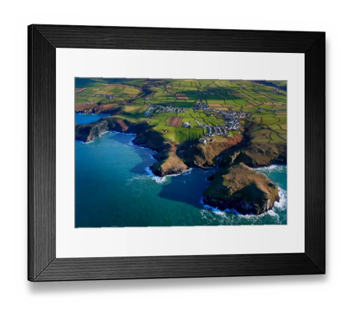 Framed Print : Tintagel from above Framed Print : Tintagel from above