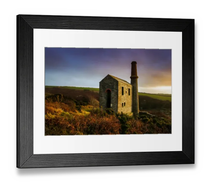 Framed Print : Gold mine. Prince William mine near Trebarwith, Cornwall Framed Print : Gold mine. Prince William mine near Trebarwith, Cornwall