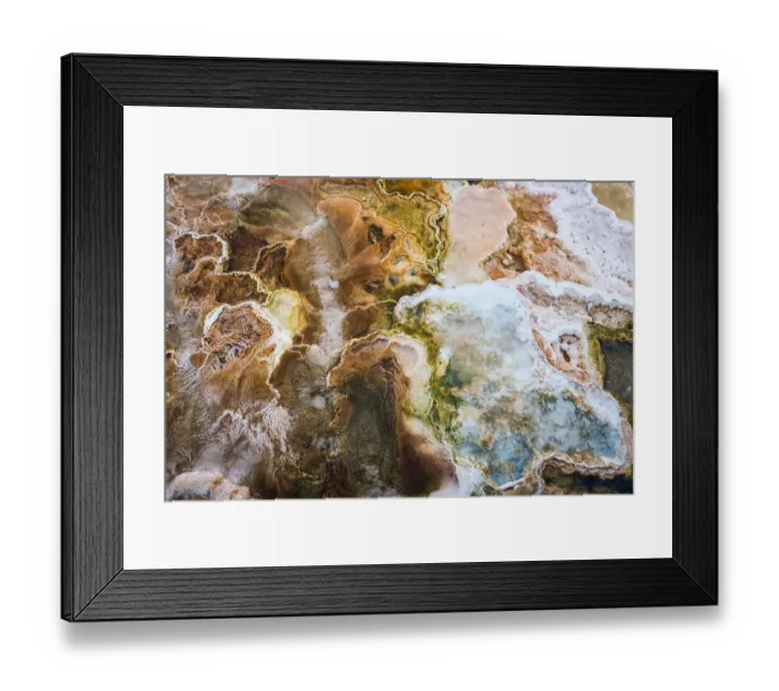 Framed Print : Mammoth Hot Springs, Yellowstone National Park, Color Image, Day, Geology, Hot Spring Framed Print : Mammoth Hot Springs, Yellowstone National Park, Color Image, Day, Geology, Hot Spring