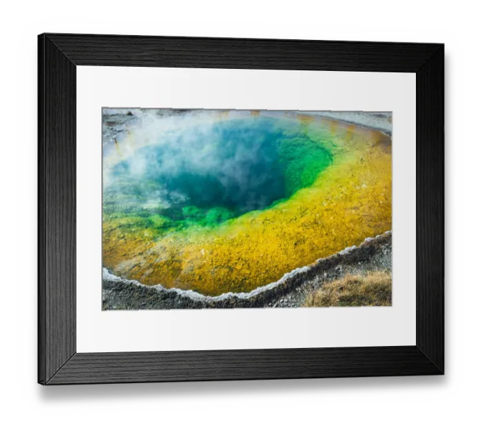 Framed Print : Morning Glory Prismatic hot-spring, Yellowstone NP Framed Print : Morning Glory Prismatic hot-spring, Yellowstone NP