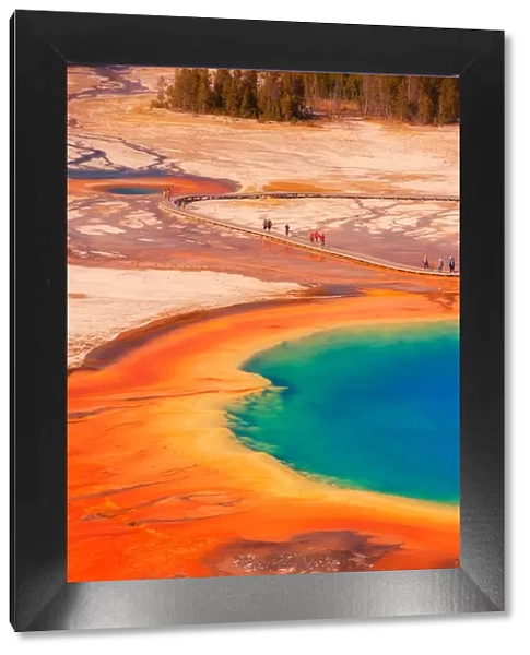 Grand Prismatic Spring, Midway Geyser Basin, Yellowstone National Park, UNESCO World Heritage Site, Wyoming