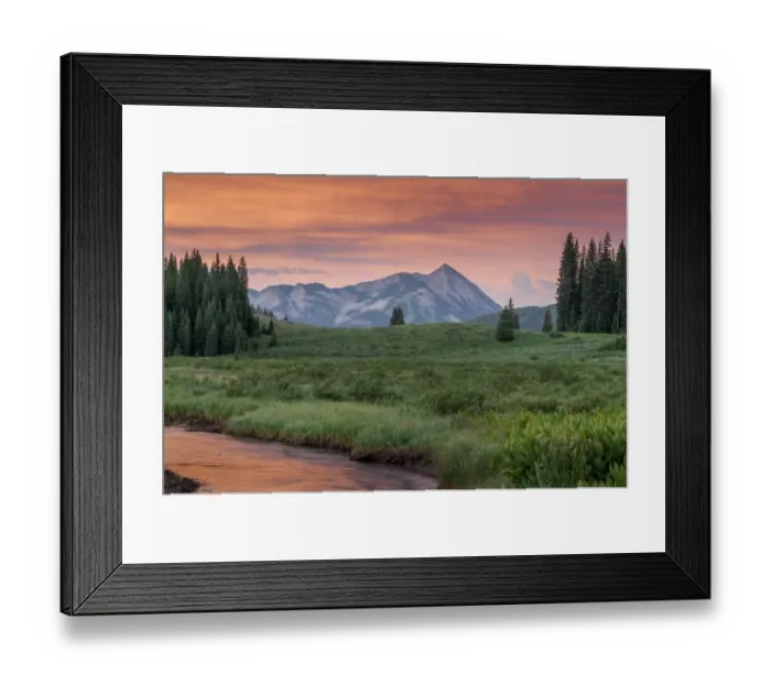 Framed Print : Mt Crested Butte Framed Print : Mt Crested Butte