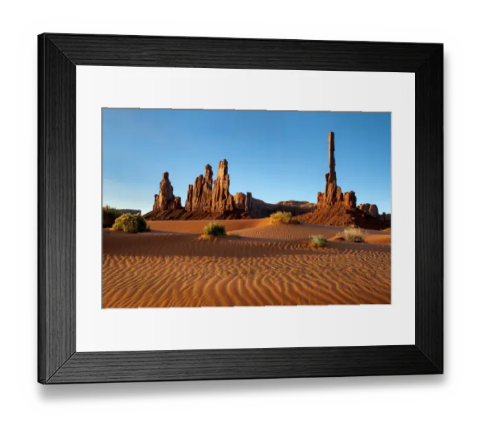 Framed Print : monument valley yei bi chei and totem pole