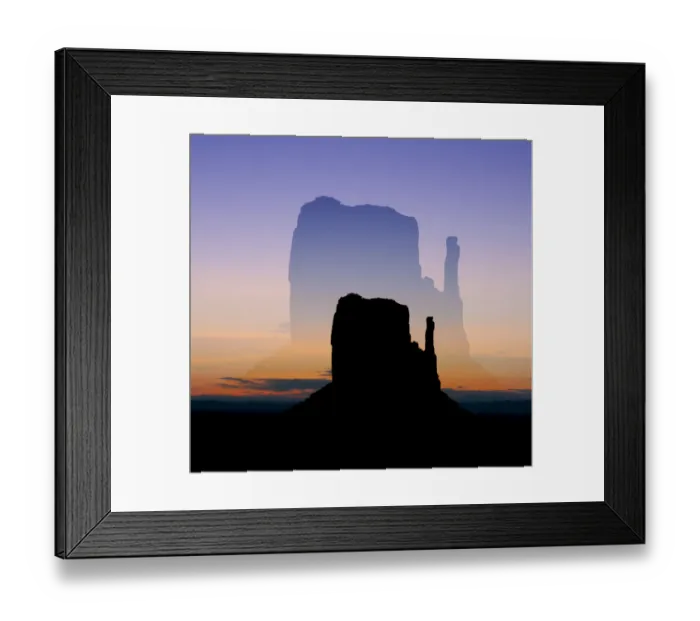 Framed Print : Monument Valley Double Exposures Framed Print : Monument Valley Double Exposures