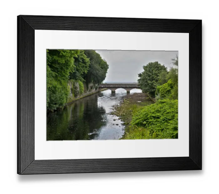 Framed Print : Glenarm River and bridge at Glenarm castle in County Antrim, Northern Ireland
