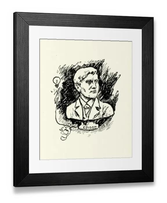 Framed Print : Thomas Edison Framed Print : Thomas Edison