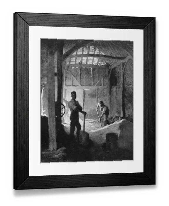 Framed Print : Antique photo of paintings: Barn Framed Print : Antique photo of paintings: Barn