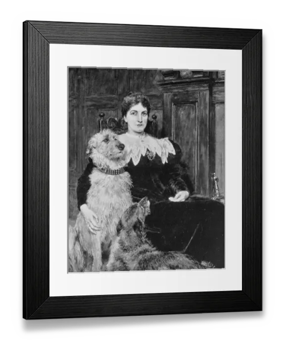 Framed Print : Antique photo of paintings: Woman Framed Print : Antique photo of paintings: Woman