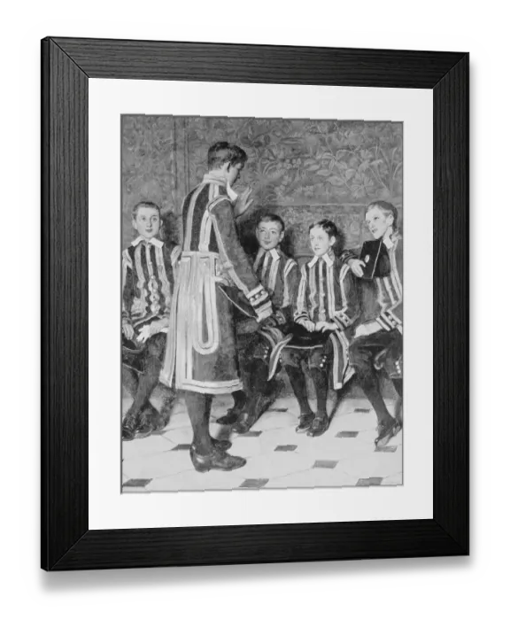 Framed Print : Antique photo of paintings: Children of the Chapel Framed Print : Antique photo of paintings: Children of the Chapel